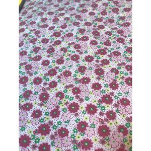 Laura Ashley Twin Flat  Sheet Floral Dainty Pink Green Yellow Floral Flowers